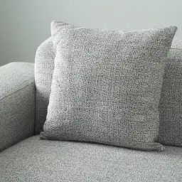 Erica Mid Grey Woven Fabric 3-Seater Sofa 
