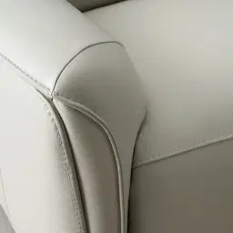 Carolina Cream Leather 3-Seater Electric Recliner 