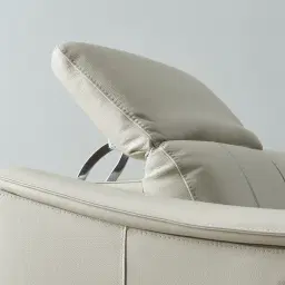 Carolina Cream Leather 2-Seater Electric Recliner 