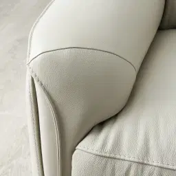 Carolina Cream Leather 2-Seater Electric Recliner 