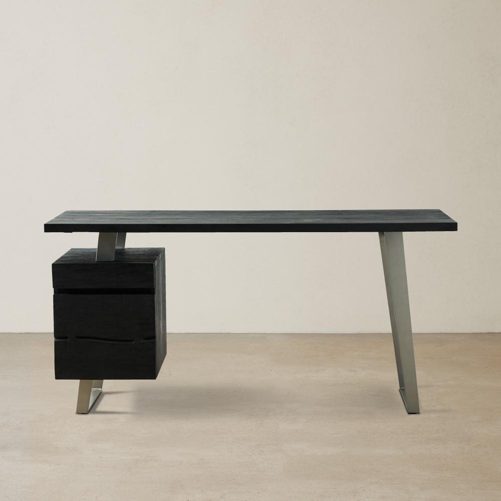 Nature Line Black Wooden Desk 