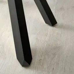 Lola Black Dining Table - Glass Top