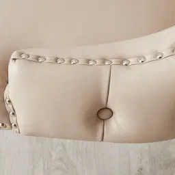 Camille II Beige Vegan Leather Dining Chair 