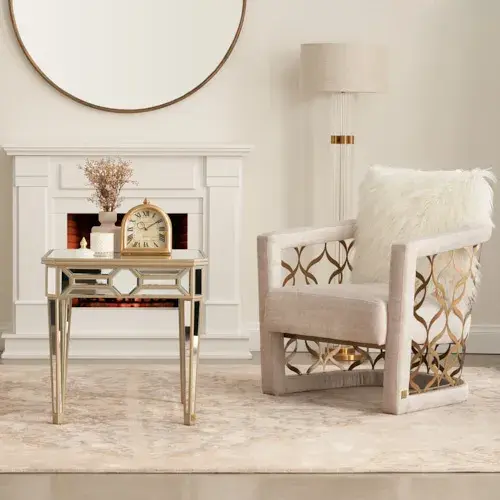 Quentin II Beige Fabric Occasional Chair