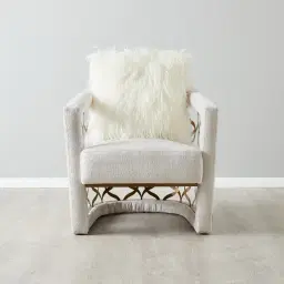 Quentin II Beige Fabric Occasional Chair