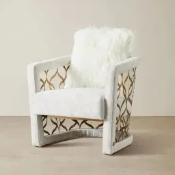 Quentin II Beige Fabric Occasional Chair