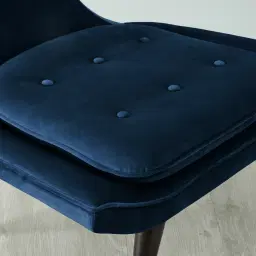 Tarrington Navy Blue Velvet Occasional Chair