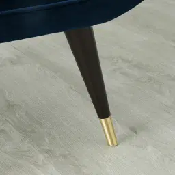 Tarrington Navy Blue Velvet Occasional Chair