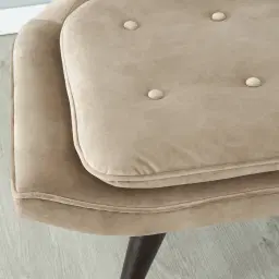 Tarrington Beige Velvet Occasional Chair