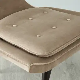 Tarrington Beige Velvet Occasional Chair