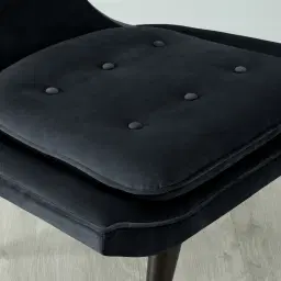 Tarrington Black Velvet Occasional Chair