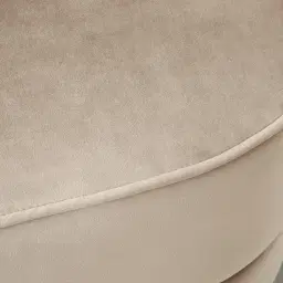 Crown Beige Velvet Occasional Chair