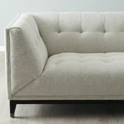 Humphrey Ash Grey Fabric 3-Seater Sofa