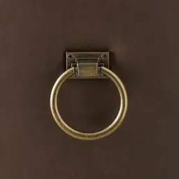 Saxon Brown Vegan Leather Dining Chair  