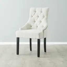 Saxon Cream Boucle Dining Chair  