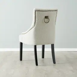 Saxon Cream Boucle Dining Chair  