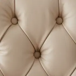 Saxon Sand Beige Vegan Leather Dining Chair