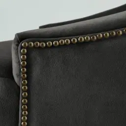 Saxon Charcoal Velvet Dining Chair 