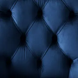 Saxon Navy Blue Velvet Dining Chair  