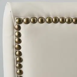 Saxon Cloud Grey Vegan Leather Dining Chair  