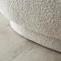 Carlos Cream Turrel Ottoman