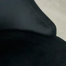 Viktor Black Velvet Bar Stool