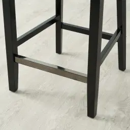 Viktor Black Velvet Bar Stool