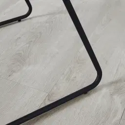 Quinn Olive Green Boucle Dining Chair - Black Legs