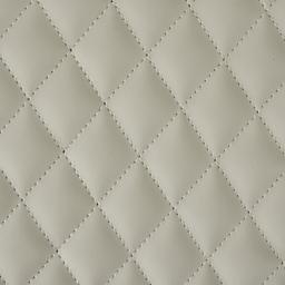 Quinn Cloud Grey Vegan Leather Dining Chair - Brass Colour Legs