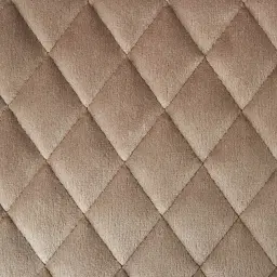 Quinn Beige Velvet Barstool - Black Legs