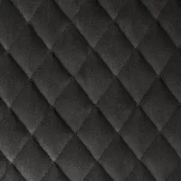 Quinn Charcoal Velvet Bar Stool - Brass Colour Legs