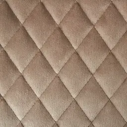 Quinn Beige Velvet Barstool - Brass Colour Legs