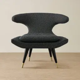 Tarrington Cosmos Black Woven Fabric Occasional Chair