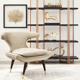 Tarrington Cosmos Black Woven Fabric Occasional Chair