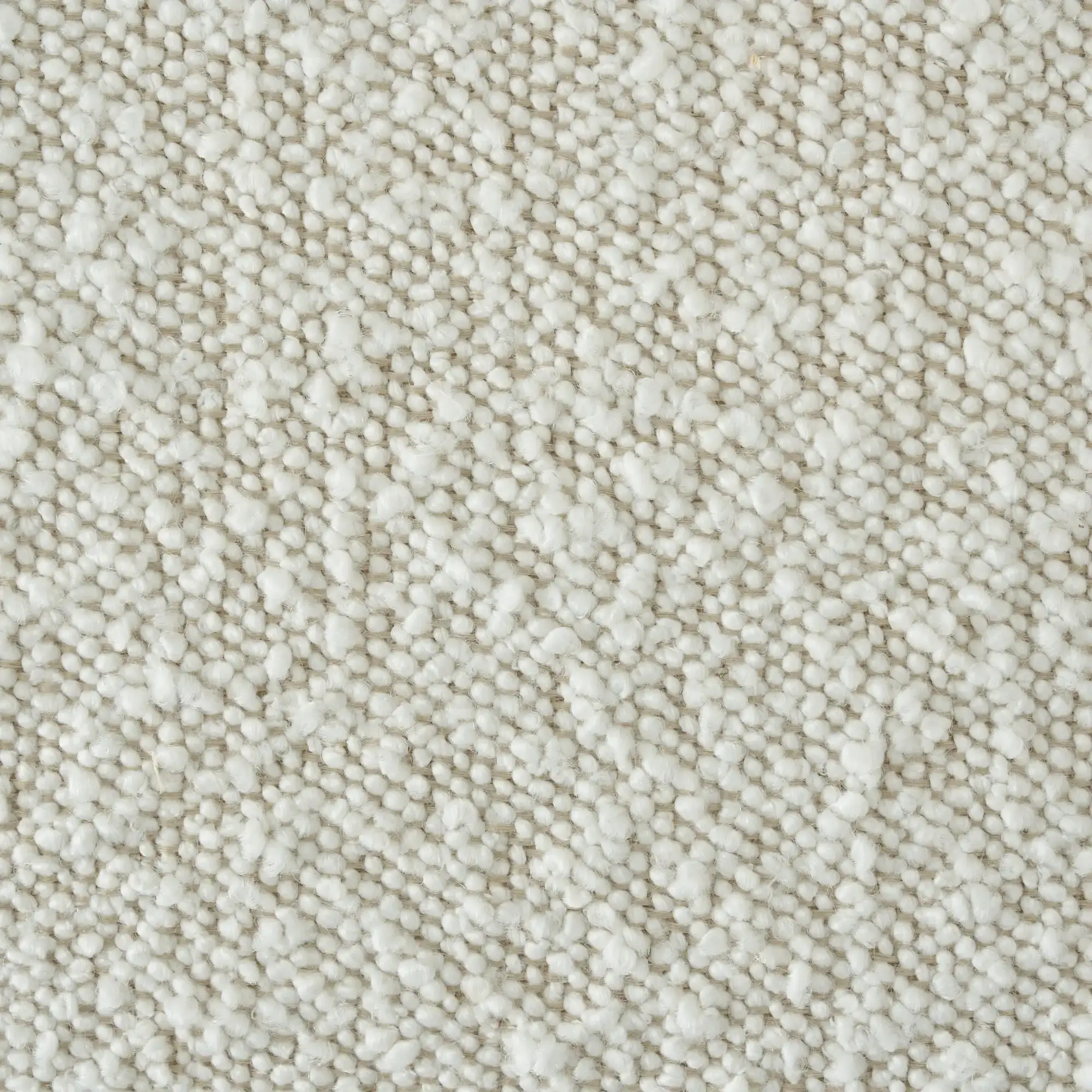 Burton Cream Boucle Swivel Occasional Chair - Black Metal Legs