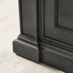 Solitude Brushed Black King Bed