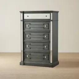 Solitude Brushed Black Tallboy