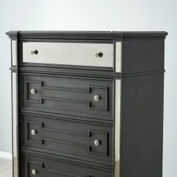 Solitude Brushed Black Tallboy