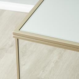 Madeleine Mirror Bedside Table - Champagne Gold Frame