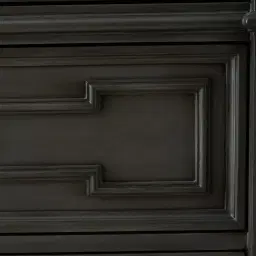 Solitude Brushed Black Bedside Table