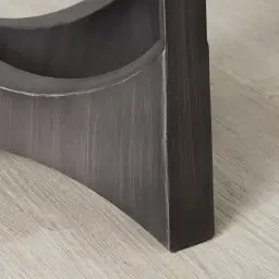 	Rogers Brushed Graphite Floor Lamp - White Linen Lamp Shade