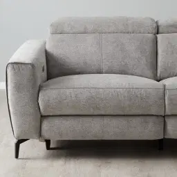Ambrose II Grey 3 Seater Electric Recliner