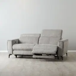 Ambrose II Grey 3 Seater Electric Recliner