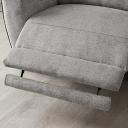 Ambrose II Grey 3 Seater Electric Recliner