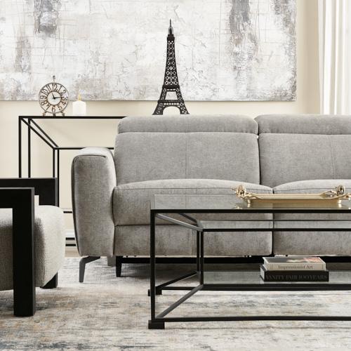 Ambrose II Grey 2 Seater Electric Recliner
