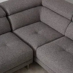 Albany Charcoal Woven Left Chaise Lounge