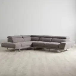 Albany Charcoal Woven Left Chaise Lounge