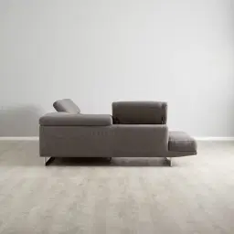 Albany Charcoal Woven Left Chaise Lounge