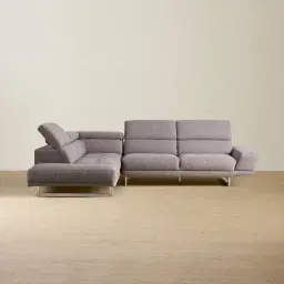 Albany Charcoal Woven Left Chaise Lounge