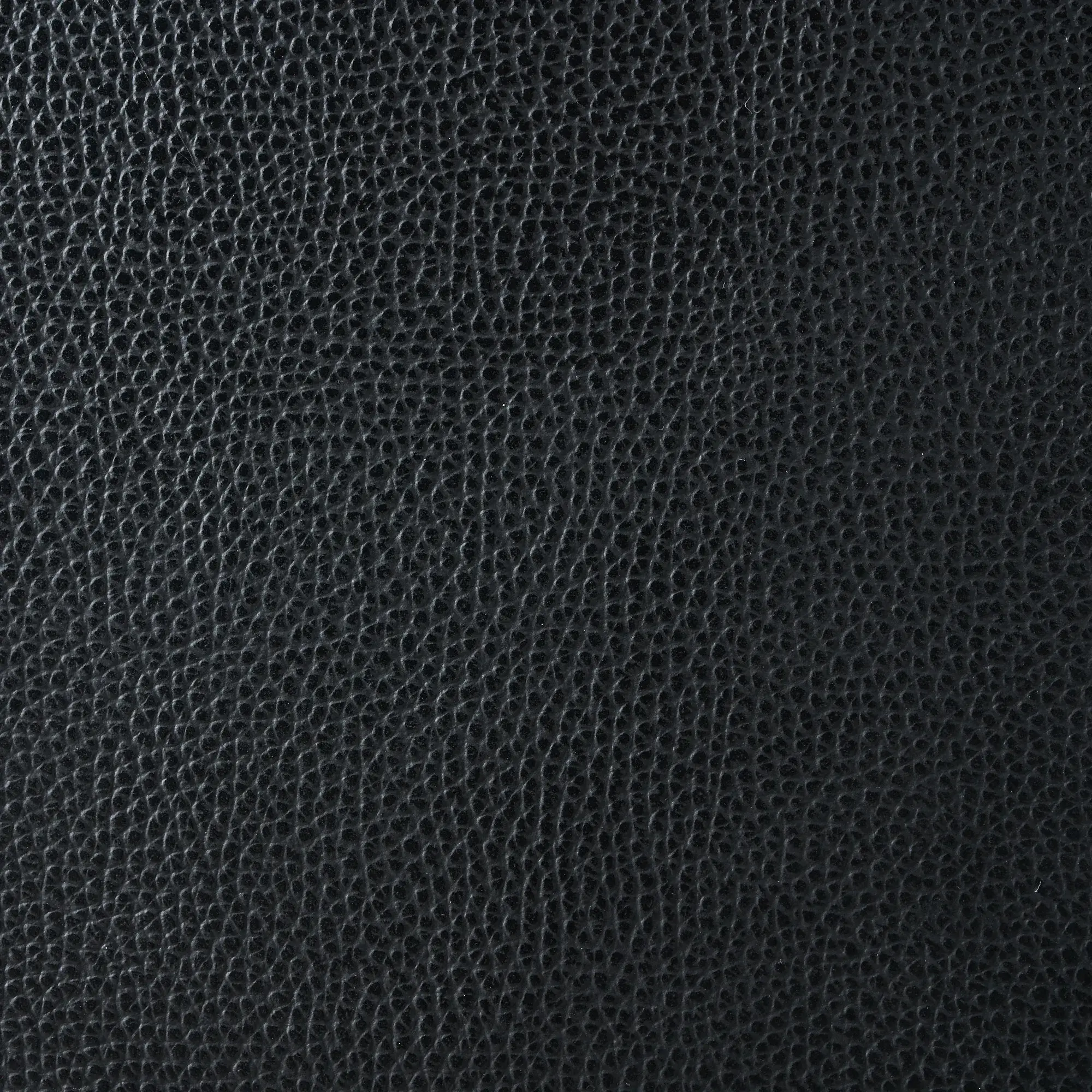 Anver Black Leather 4-Seater Sofa